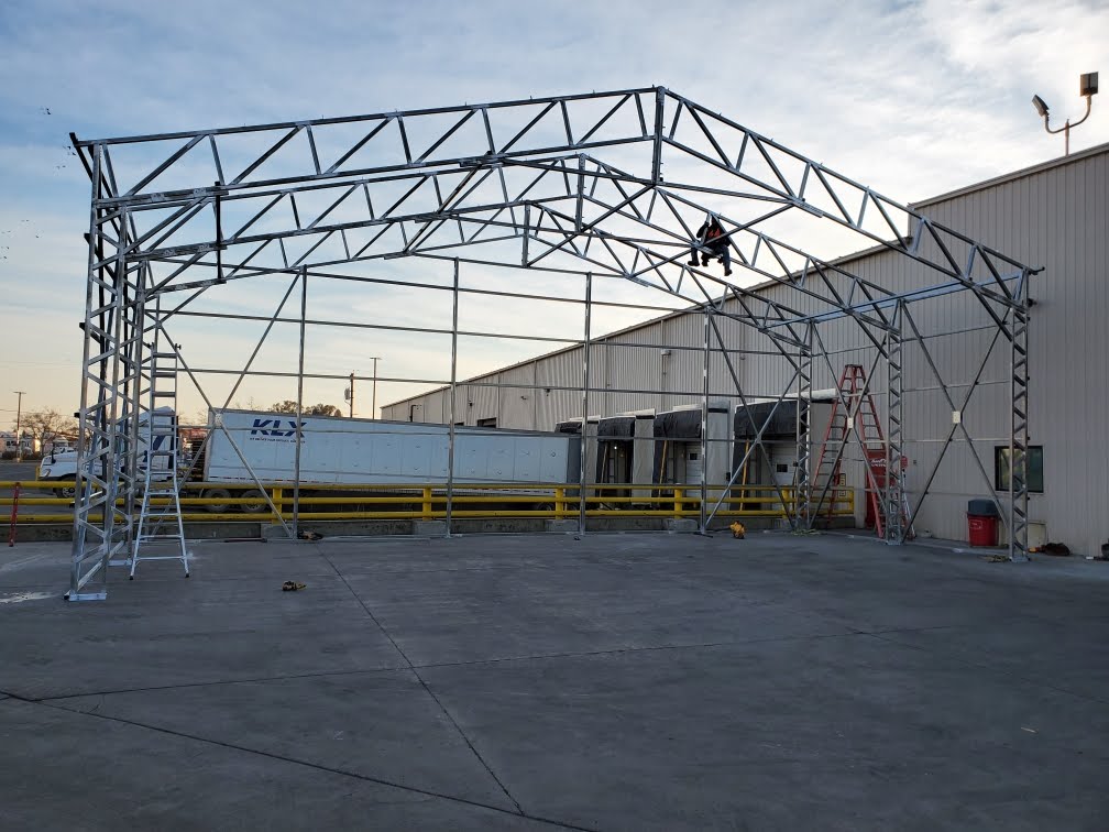 42-100' Wide Commercial Grade ladder style framing system